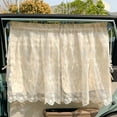 thumbnail image 4 of PATLOLLAV Elegant Embroidery Lace Car Side Window Sunshade - Breathable Cotton Mesh Privacy Curtain with Universal Fit for All Vehicles, 4 of 6