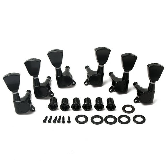 WASHWEPE 6Ud Guitar Turners Negros Reemplazo Perfecto Para Cuerdas Guitarra Acústica Eléctrica