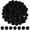 Black, variant on 200Pcs Craft Pom Poms 1 Inch Felt Balls for DIY Art Crafts Projects and Decorations