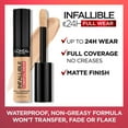 thumbnail image 7 of L'Oreal Paris Infallible Full Wear Concealer, Full Coverage, Amber, 0.33 fl oz, 7 of 7