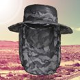 thumbnail image 2 of Sombreros de protección solar Sombrero anti-UV de poliéster Sombrero de verano unisex transpirable portátil para trabajos de césped en el jardín JShteea El nuevo, 2 of 9