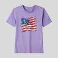 thumbnail image 2 of ZhuoLiL Shirts for Girls 10-12 Short Sleeve Summer New Independence Day Shirts For Kids Short Sleeve Graphic T-Shirt Round Neck For 2-15 Years And Boy T-Shirt Tee Casual Short, 2 of 5