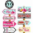 thumbnail image 1 of wonima44 JeVenis 50s Sock Hop Photo Booth Props 50s Theme Party Decors 1950s Decorations Colorful Retro Home Sign Cutouts Decoration, 1 of 1