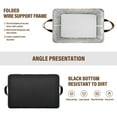 thumbnail image 6 of Yayeee Foldable Storage Basket for Shelves with Handles Set of 2 Waterproof Cloth Bins, Night Deer, 6 of 7
