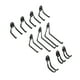 thumbnail image 2 of Ganchos dobles de metal Bling Bling para almacenamiento en pared para garaje tipo U y J, 2 of 12
