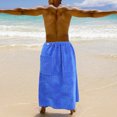 thumbnail image 1 of TEHAUX Bathroom Towel Wrap Azul Coral Fleece Femenino Cómodo Con Botones Para Y Portátil, 1 of 8