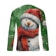 thumbnail image 5 of Blusas y camisas de manga larga y cuello redondo para hombre, informales, a la moda, con estampado navideño, cuello redondo, blusas de licra de manga larga para hombre., 5 of 5