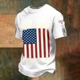 thumbnail image 5 of oqasdz T Shirts for Man US National Flag Graphic Comfort Crewneck Tee for 250 Years Birthday Celebration 4th of July Patriotic T Shirt, 5 of 6