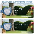 thumbnail image 6 of Retractable 100ft Garden Hose Reel with Auto Rewind - 10-Pattern Nozzles, Any Length Lock/180°Swivel Bracket,with Bottom Leak Hole for Cleaning of Water Pipes, 6 of 7