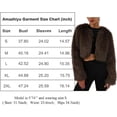 thumbnail image 5 of Amazhiyu Womens Faux Fur Coat, Winter Long Sleeve Jacket Crew Neck Open Front Outwear Plush Warm Cardigan, 5 of 6