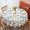Excavator And Tree, variant on Excavator and Tree White Pattern Round Tablecloth 70"x70", Wrinkle Resistant Wipeable Table Cover for Kitchen Dining Room Picnic Patio and Party