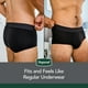 thumbnail image 5 of Ropa interior lavable para incontinencia adulta Depend para hombre, talla XL, negra, 5 of 8