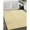 thumbnail image 3 of Ahgly Company Machine Washable Indoor Square Abstract Brown Gold Area Rugs, 4' Square, 3 of 7