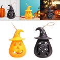 thumbnail image 1 of 2 lámparas de calabaza de Halloween, luz artificial colgante móvil para barra BLESIY Linterna de calabaza, 1 of 7