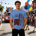 thumbnail image 2 of Heydday Men's 250th Anniversary USA Shirt - 1776-2026 Semiquincentennial American T-Shirt Patriotic Crewneck Short Sleeve Tee for 4th of July(Blue/L), 2 of 3