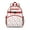 Red, variant on Lemon and Floral Student Backpack Cute Yellow Fruit Print with Modern Design Lightweight and Spacious Bag with Chest Strap