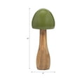 thumbnail image 2 of Elegant Mango Wood Mushroom Sculpture for Home Accent - Ornaments for Bathroom, Office, Room and Living Room Styling - Decorative Figurine for Shelf or Coffee Table Display - 10", Green, 2 of 12