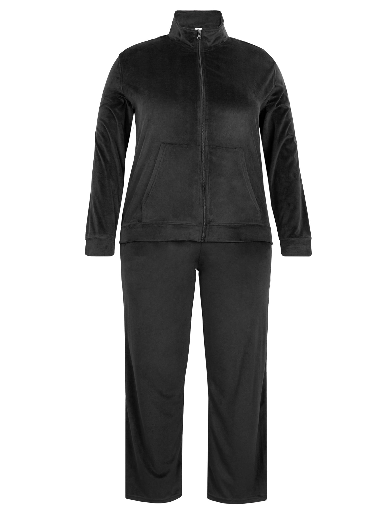 Juicy Couture Black Velour Tracksuit Set Jacket & Pants XS