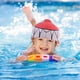 thumbnail image 5 of Gorro de natación elástico de silicona para niños con forma de pez, impermeable y con forma de tiburón (tiburón, rojo), 5 of 6