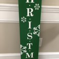 thumbnail image 3 of Timeless Desserts Merry Christmas Porch Sign 48in H Wood Hearts Green Indoor Outdoor Modern, 3 of 6
