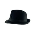 thumbnail image 3 of Top Headwear Banded Fedora Hat - Black - Small (56cm), 3 of 4