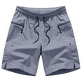 thumbnail image 3 of uikmnh Shorts Men Men's Summer Beach Pants Five Quarter Beach Surf Pants Men's Casual Shorts Size:2XL, 3 of 4