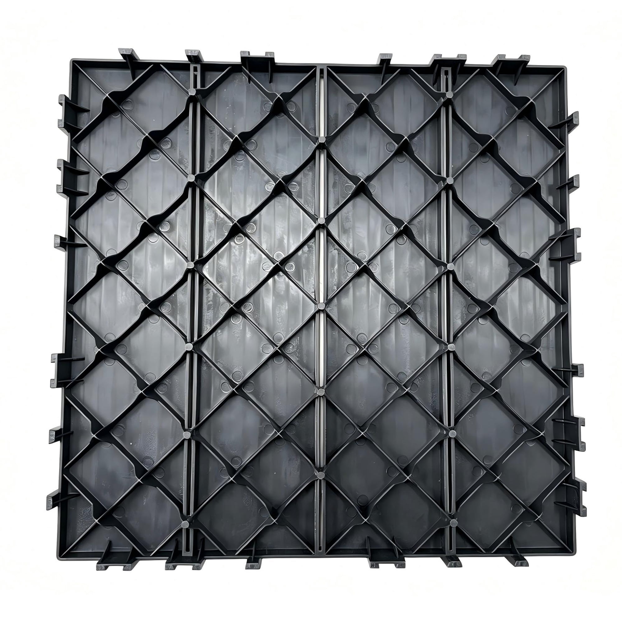 Interlocking Deck Tiles 12x12 in, Waterproof Non-Slip Outdoor Patio Flooring with Drainage Design, Snap Together Tiles for Poolside Porch Garden Backyard, Gray, 44pcs