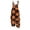 Orange, variant on BOMYJESK Women Halloween Jumpsuits Floral Printed One Piece Sleeveless Rompers Overalls Loose Boho Spaghetti Strap Rompers Khaki 3XL