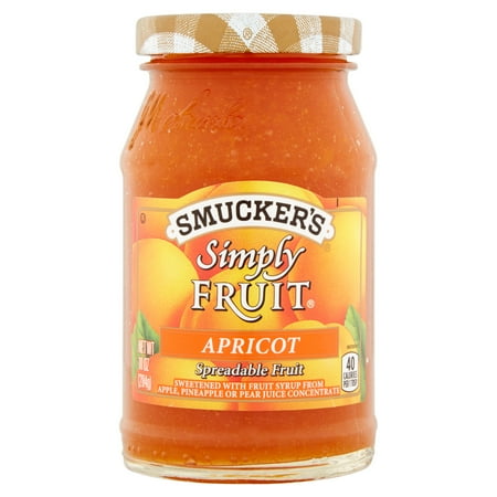 (3 Pack) Smucker's Simply Apricot Spread, (Best Apricot Jam Brand)