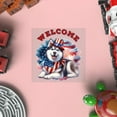 thumbnail image 4 of Siberian Husky Patriotic Welcome for 4Th of July Independence Day Cutout Transfer Sticker Husky Dog Lover Gifts Transparent Decal Art Decor - 00010, 4 of 5