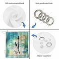 thumbnail image 5 of Watercolor Dragonfly Bathroom Shower Curtains with 12 Hooks Polyester Waterproof Shower Curtain for Stalls and Bathtubs Turquoise Blue Ombre Animals Decorative Bathroom Privacy Curtain 36x72 Inches, 5 of 9