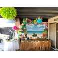 thumbnail image 2 of 7x5FT Hawaii Backdrop Summer Tropical Beach Backdrop Flowers Blue Sky Surfboard Luau Backdrop Birthday Party Decorations, 2 of 5