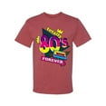 thumbnail image 3 of Totally 80's Forever Vintage Men's Graphic T-Shirt, Vintage Heather Red, Small, 3 of 5