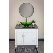 Green Leaf Shaped Vessel Sink