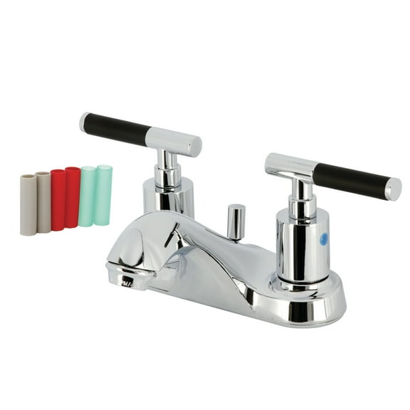 Kingston Brass FB5621CKL Kaiser 4 in. Centerset Bathroom Faucet with Pop-Up Drain, Polished Chrome