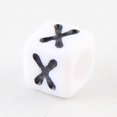 thumbnail image 3 of 100-500 piezas de cuentas acrílicas con letras mixtas cuadradas blancas y negras, cuentas espaciadoras sueltas con forma de cubo y alfabeto para hacer joyas, accesorios de bricolaje, 3 of 5