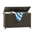 thumbnail image 3 of Laki Outdoor Storage Chest, Brown PE Rattan Wicker, Aluminum, 53 Inch, 3 of 5