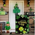 thumbnail image 6 of Happy St Patrick''s Day Garden Flag 12.5 x 18 Inch Shamrock Clover Flag Decorative Double Sided Burlap Flag for St. Patrick''s Day Decoration, 6 of 6