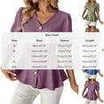 thumbnail image 6 of Shirts for Women Dressy Casual Summer Women Workout Tops Long Women Fashion Tops Summer Frilly Generic Blouses for Women, 6 of 6