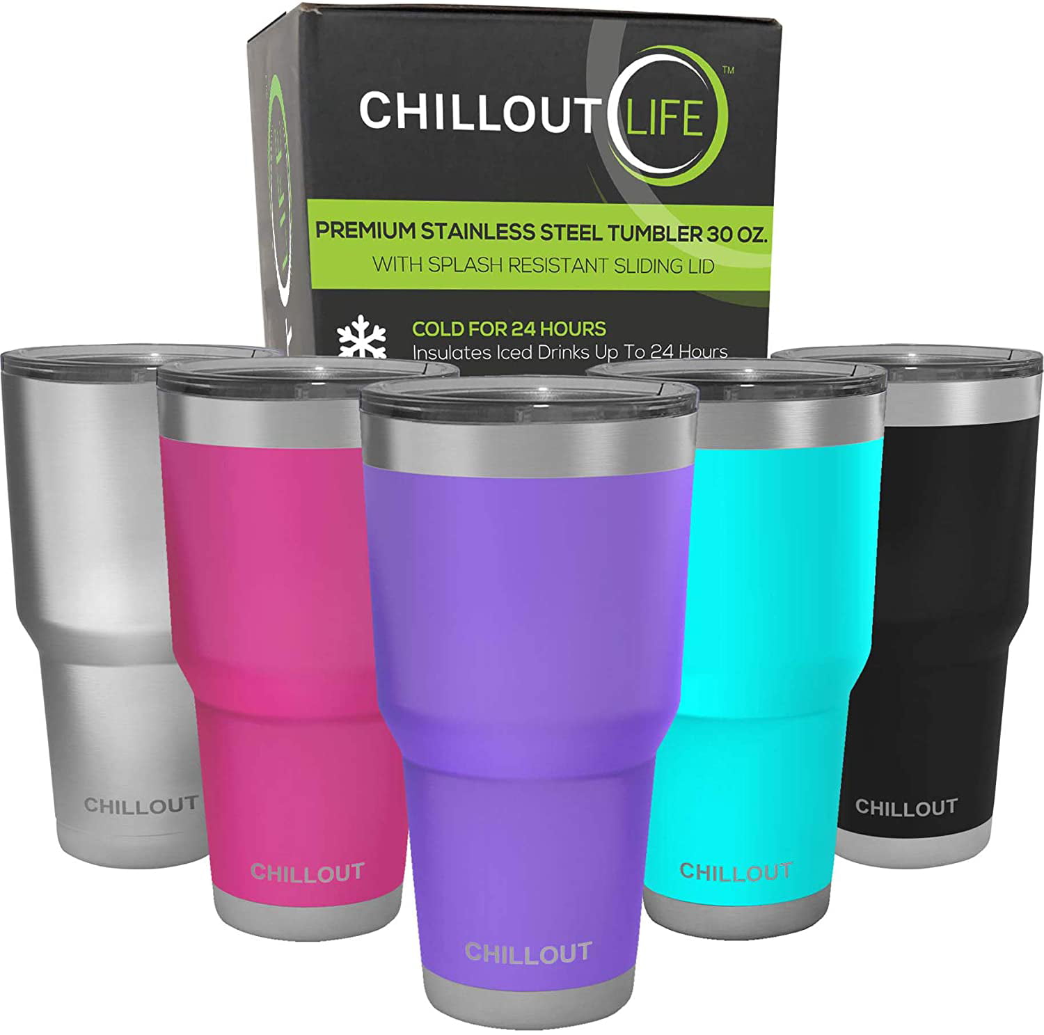 12 oz Insulated Wine Tumbler Double Wall Stainless Steel With Lid For Cold or Hot Drinks