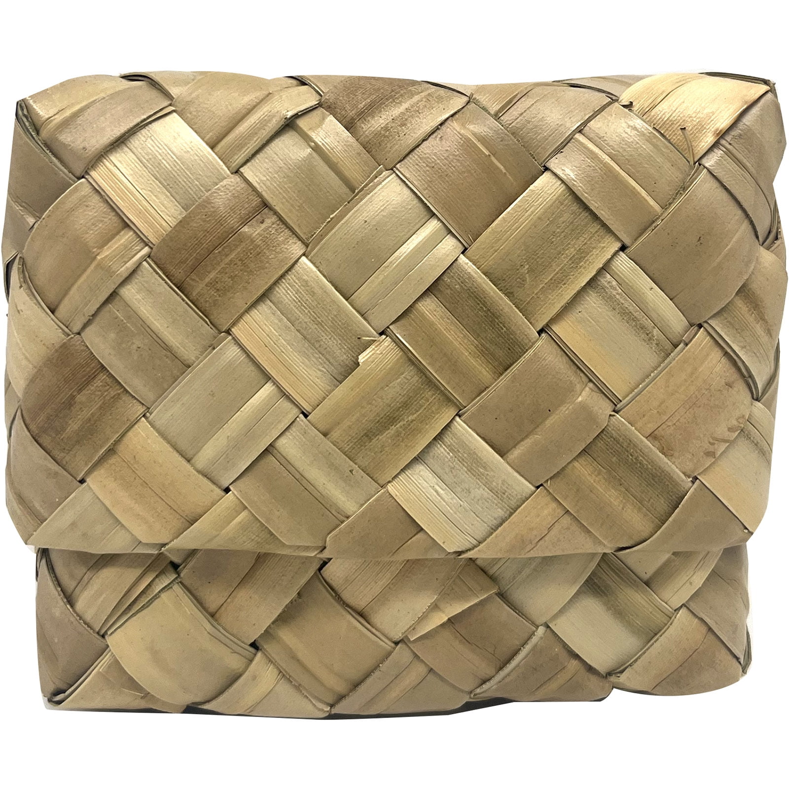 South Seas Native Treasures 3" x 5" x 7" Basket Lauhala, 1 Each