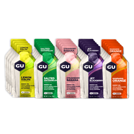 GU Original Sports Nutrition Energy Gel - Various Flavors - Fruity Mixed / 24 Count