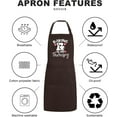 thumbnail image 5 of Baking Is My Therapy Aprons for Women with 2 Pocket Baked Waterproof Adjustable Bib Kitchen Cooking Apron Bakers Gift, 5 of 5
