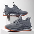 thumbnail image 3 of Men's Shock Absorbing Air Cushion Running Sneakers, Breathable Lightweight Gym Fitness Walking Athletic Shoes, 3 of 6