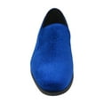 thumbnail image 3 of Mens Santino Luciano Shoes Soft Velvet Slip on Loafer Formal C351 Royal Blue, 3 of 7