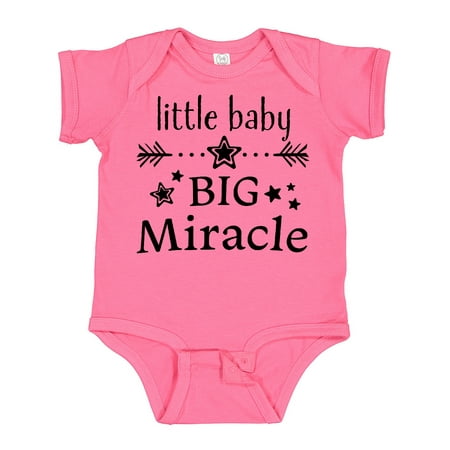 

Inktastic Little Baby Big Miracle Gift Baby Boy or Baby Girl Bodysuit