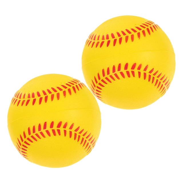 HEANUJJ 2Pcs Soft Practice Baseballs Made from PU Sponge for Safe Indoor Outdoor Training