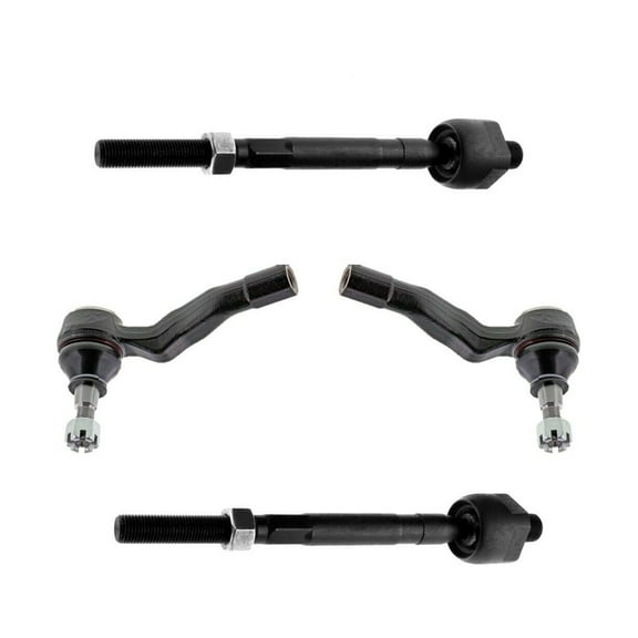 4 Pc Front Outer & Inner Tie Rod Ends Fits Left Right Side Steering Kit Compatible with RWD Models Fits select: 2003-2007 INFINITI G35, 2003-2009 NISSAN 350Z