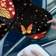 thumbnail image 4 of Xoenoiee Mushroom Butterfly Flower Print Car Windshield Snow Cover, Windshield Cover for Ice and Snow, Windproof Sunshade Cover for Cars, Sedans and SUVs, 4 of 7