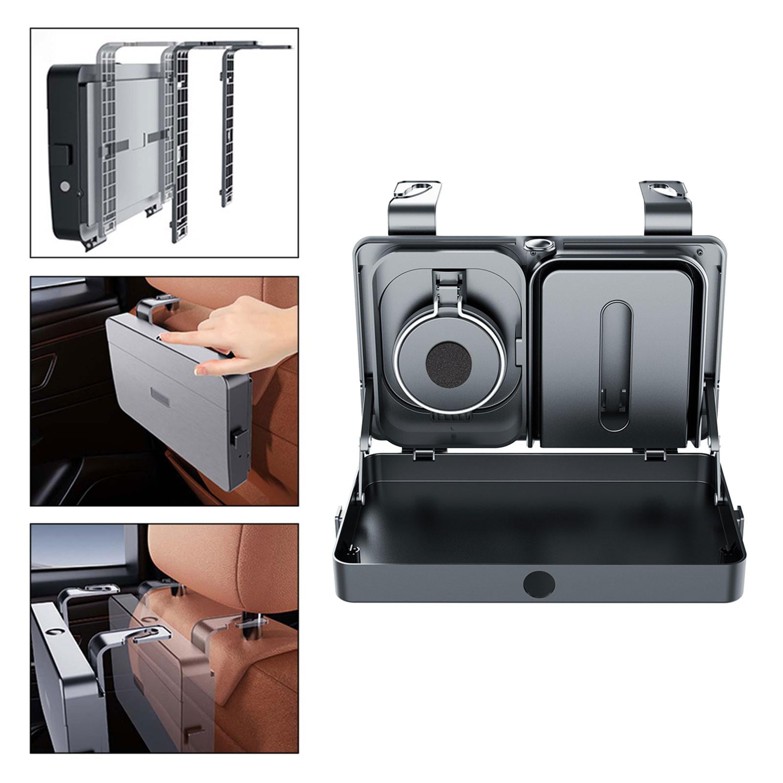 JISADER Backseat Food Tray Snack Table Accessory Simple Assembly Built in Cup Holder